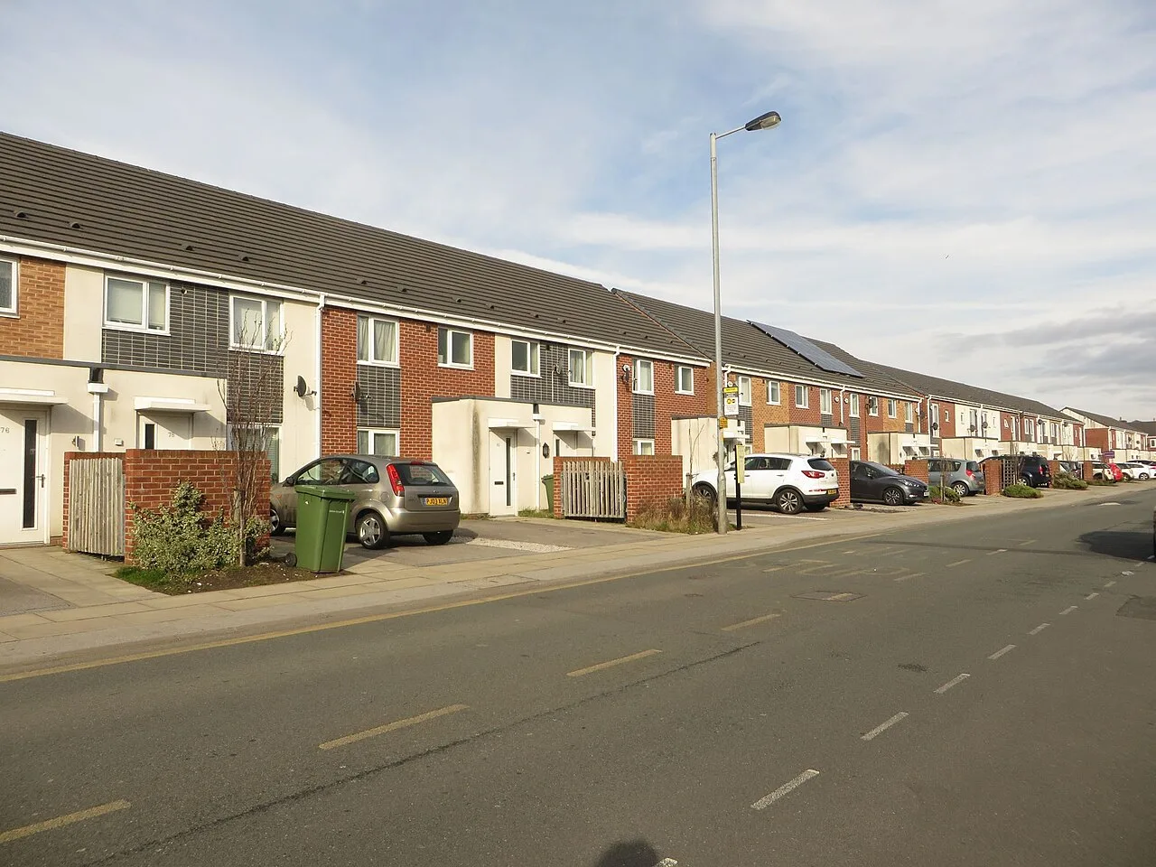 Terraced houses on Virginia Street, Southport, in 2018. Terraced homes rose fastest of any property type in Sefton over the year to July.