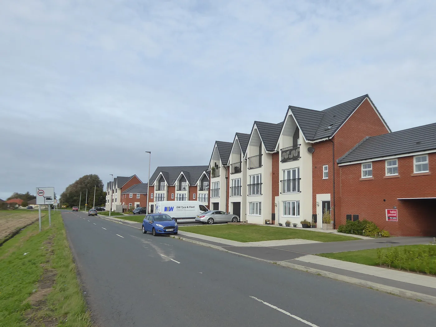 New houses on Birkdale Cop, Southport. Detached homes in Sefton now average just over £400,000