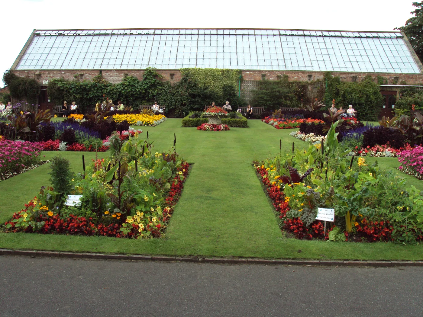 The flower garden at the Botanic Gardens in Churchtown. The aviary stands elsewhere in the park.