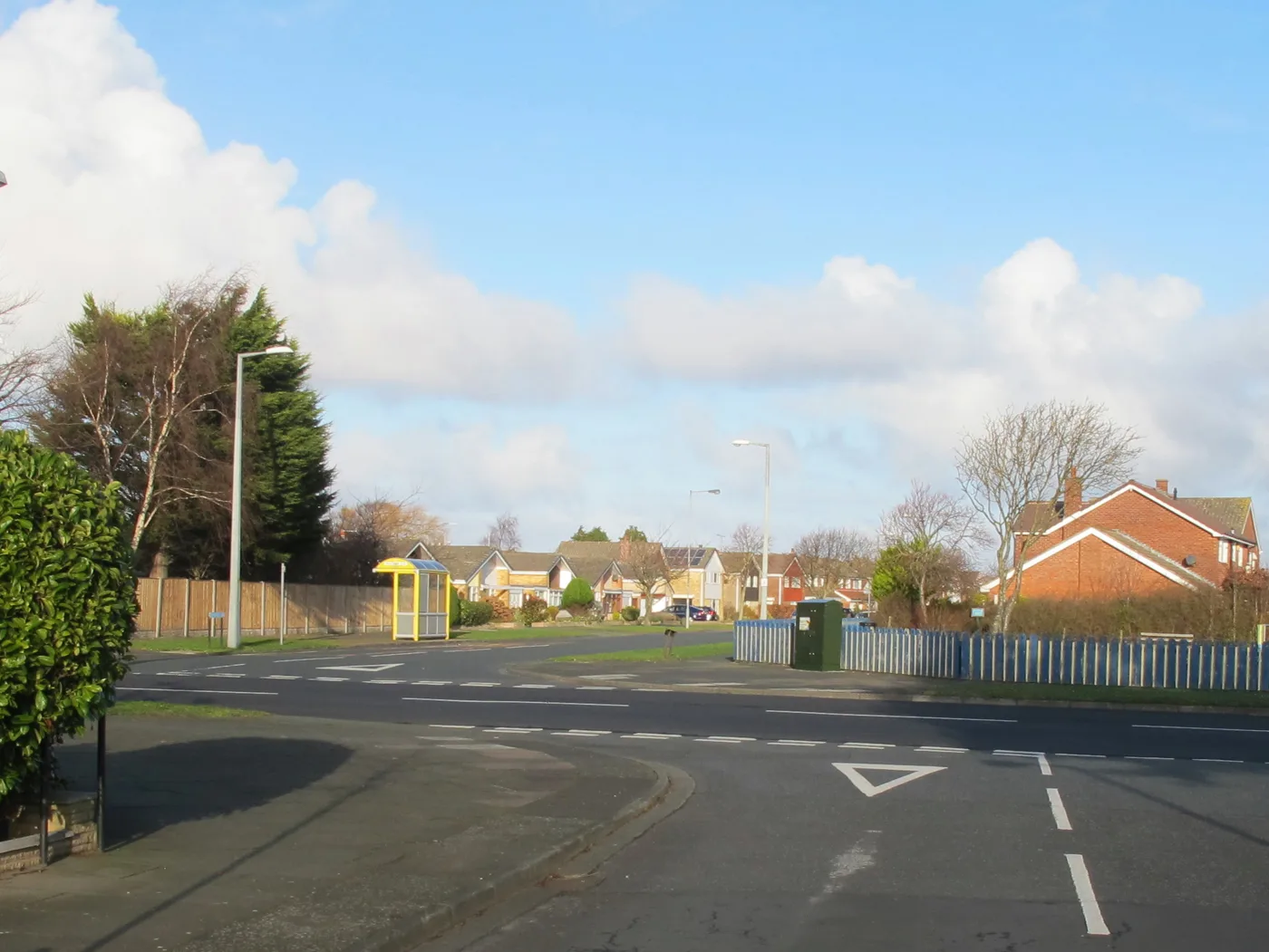 Bungalows and semis on Gleneagles Drive, Ainsdale. Bands are set on what a home would have fetched on 1 April 1991, so nothing built or altered since changes the band until it sells