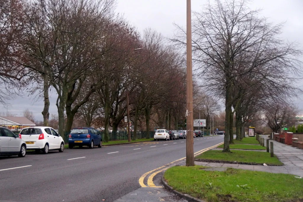 Scarisbrick New Road, the A570 approach into Southport and the road the Eastern Access works sit on